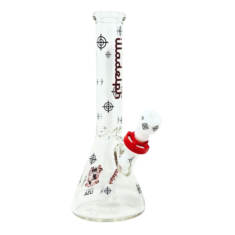 Illadelph - 7mm Mini Beaker - Red w/ Black Scopes