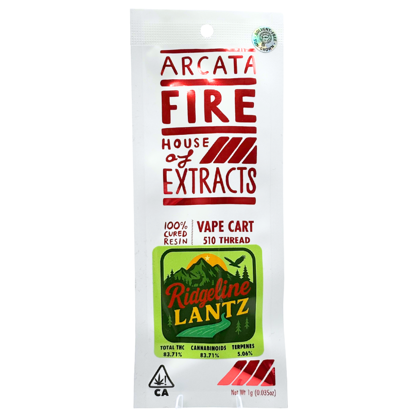 Arcata Fire - Cured Resin - Ridgeline Lantz - Vape Cart - 1.0g