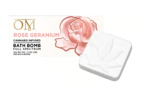 OM Rose Geranium Bath Bomb