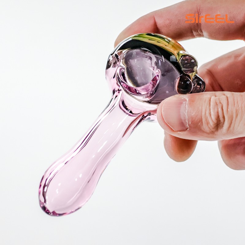 4.5" Implosion Flower Spoon Pipe Assorted Colors