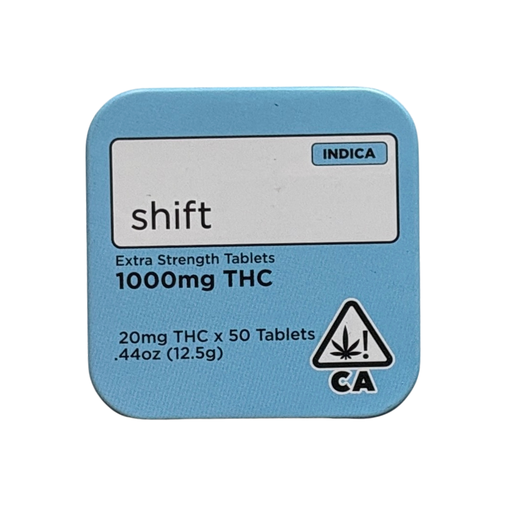 Shift Cannabis — INDICA EXTRA STRENGTH TABLETS 1000MG - SHIFT