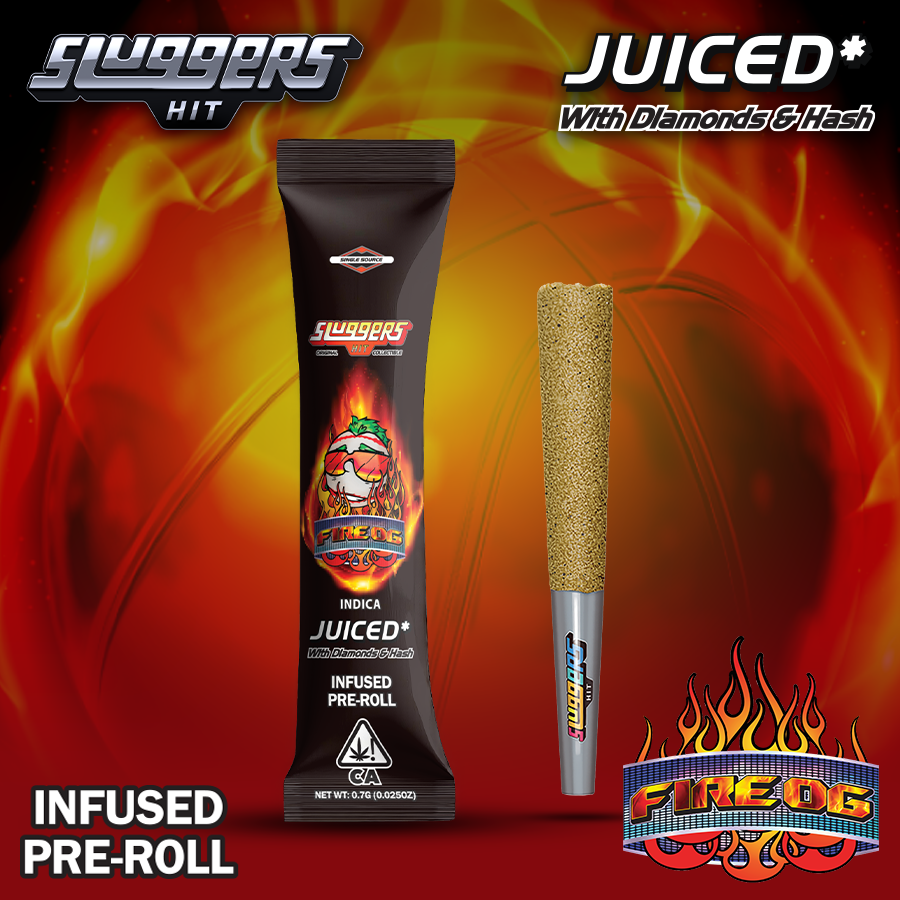 Sluggers | Juiced Pre-Roll | Fire OG | 0.7g | 1pk