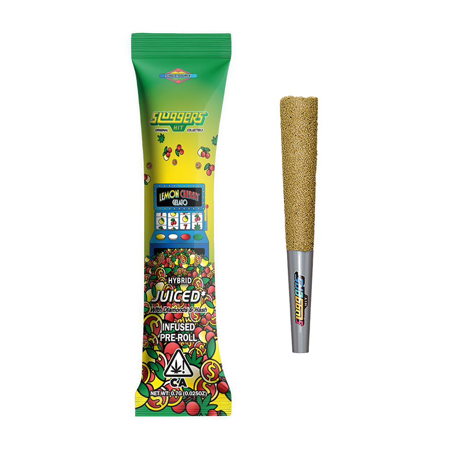 Sluggers | Juiced Pre-Roll | Lemon Cherry Gelato | 0.7g | 1pk