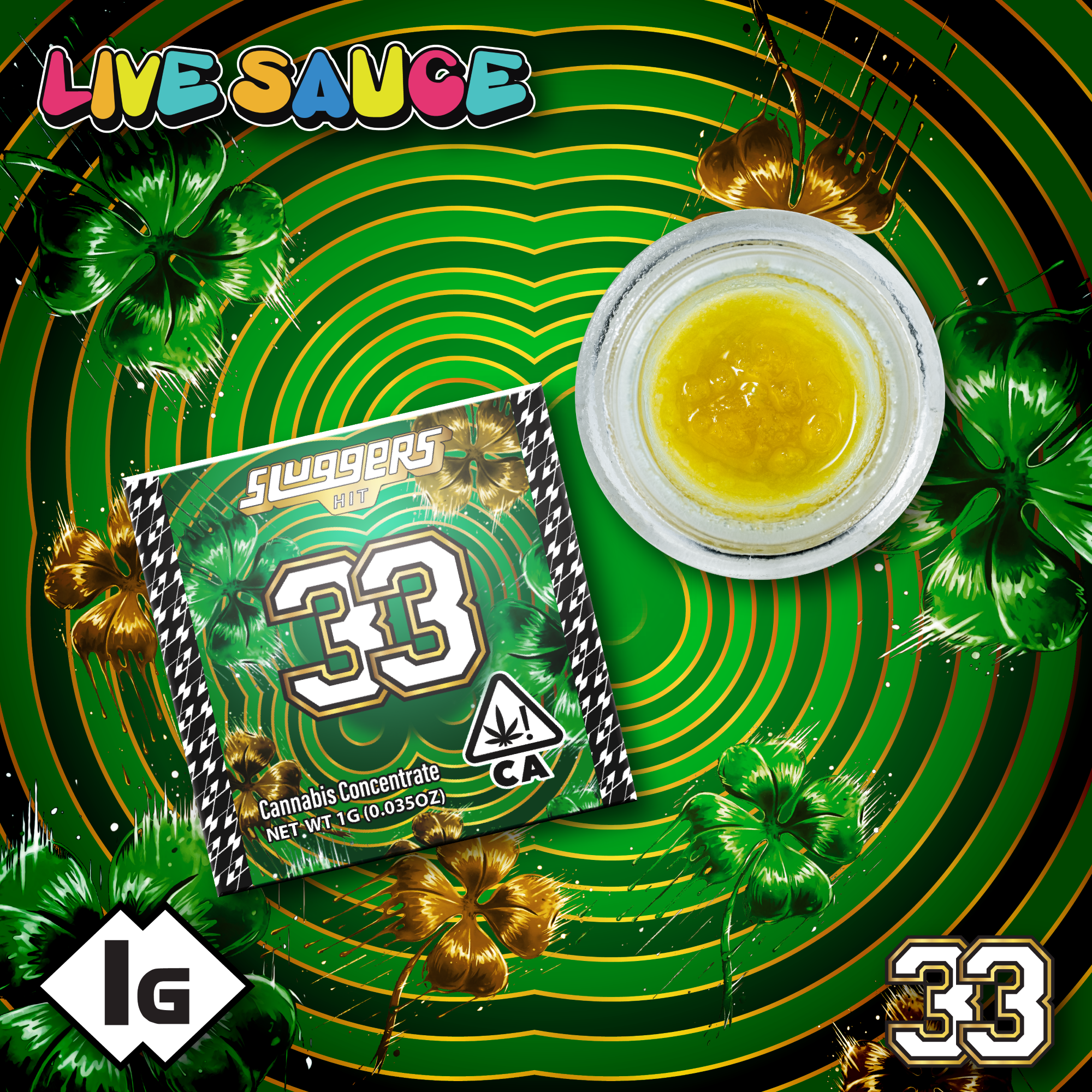 Sluggers | Live Resin Sauce | 33 | 1g