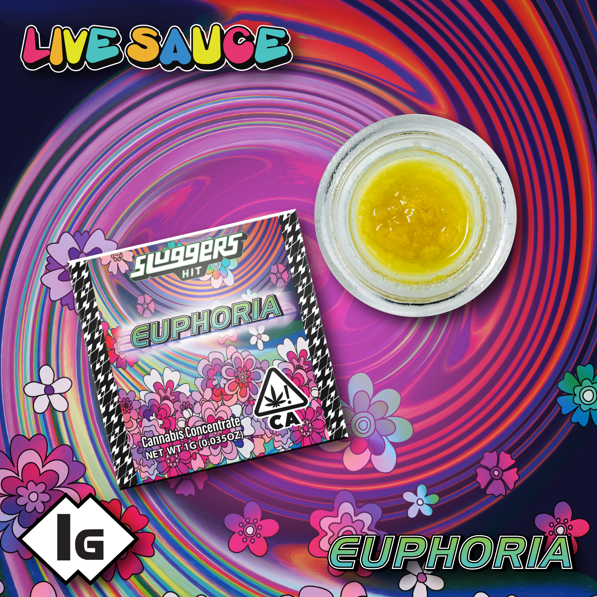 Sluggers | Live Resin Sauce | Euphoria | 1g