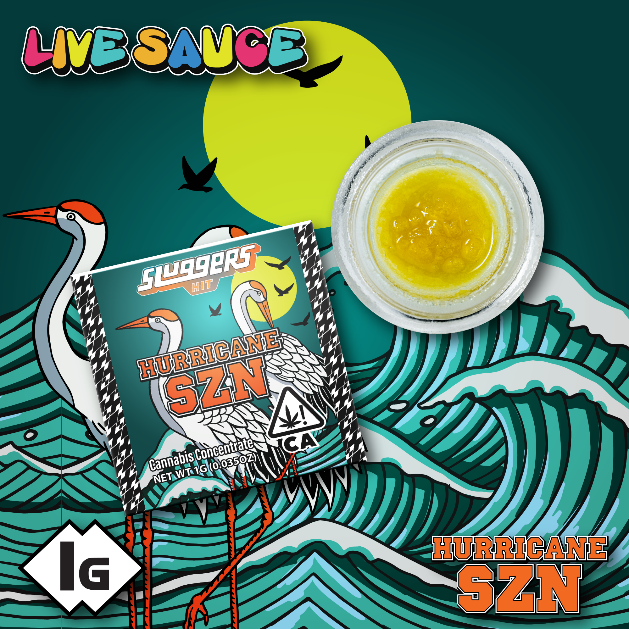 Sluggers | Live Resin Sauce | Hurricane Szn | 1g