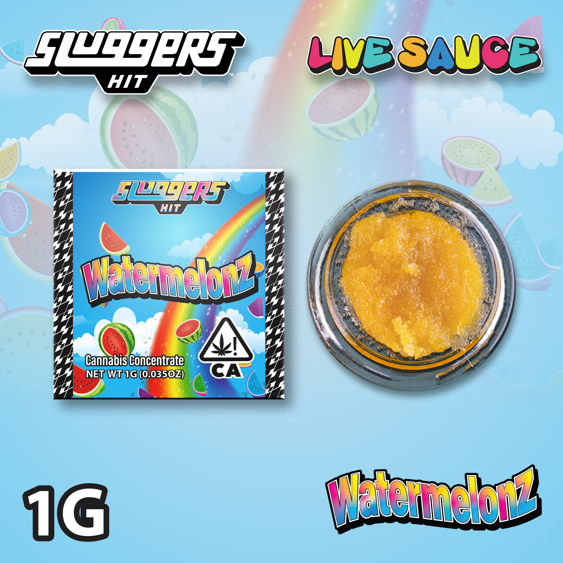 Sluggers | Live Resin Sauce | WatermelonZ | 1g