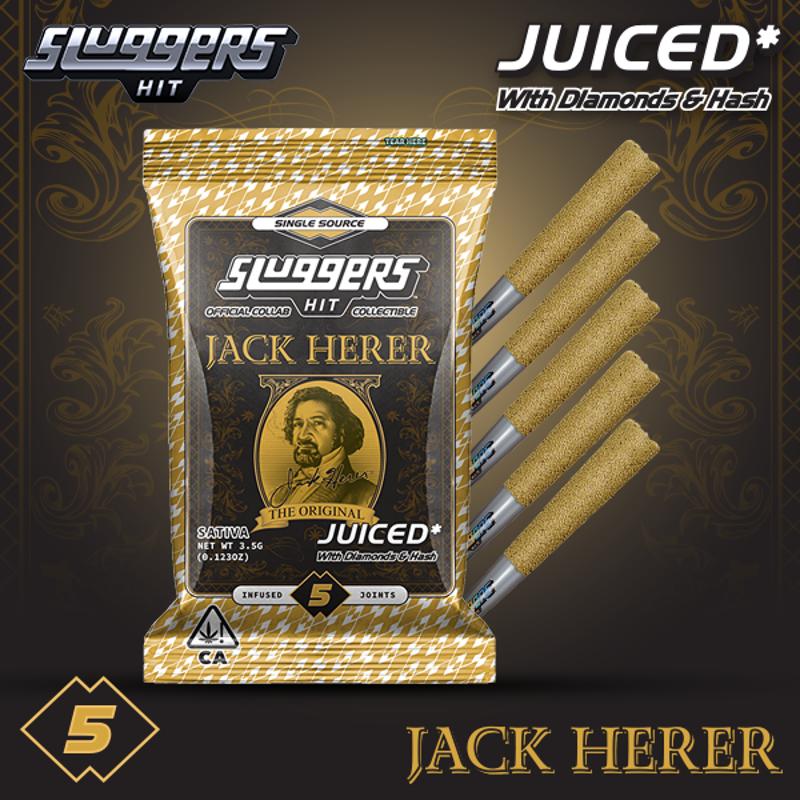 Sluggers Jack Herer (S) Infused Preroll 5pk 3.5g