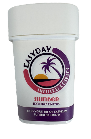 Slumber | Blue Raspberry & Peach Chews 1:1 | 10mg | 10mg THC : 10mg CBN | Single (EMP)