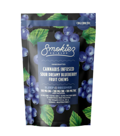 1:1:1 CBN SOUR DREAMY BLUEBERRY - SMOKIEZ