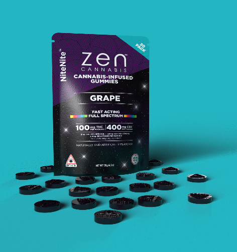 NiteNite Gummies | 100mg THC 400mg CBD 2.5mg Melatonin | TAX INCLD