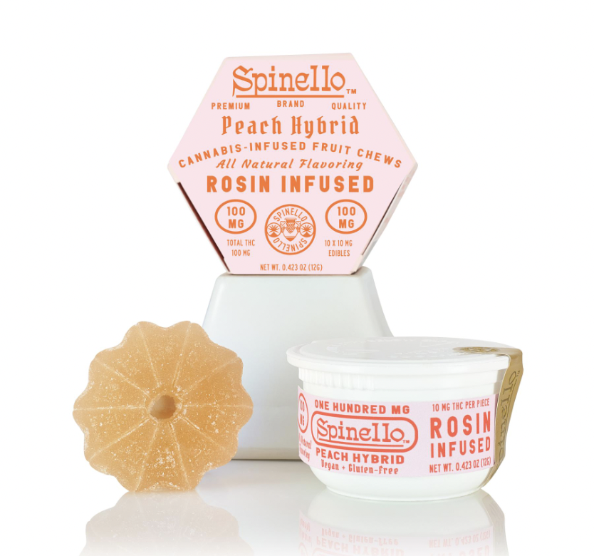 Spinello | Rosin Fruit Chews | Peach | 100mg