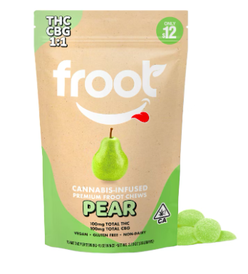 100mg Pear 1:1 CBG Chews