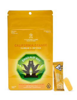 Emerald Sky California Orange Sativa Gummies 100mg