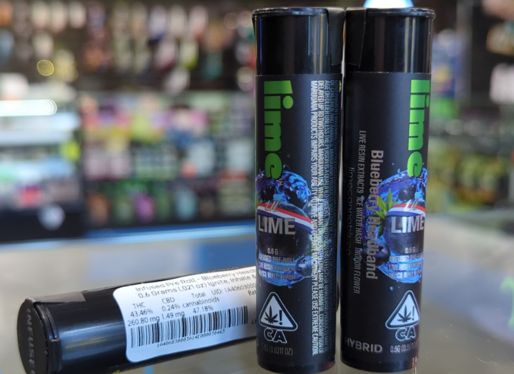 .6g Blueberry Headband - Lime