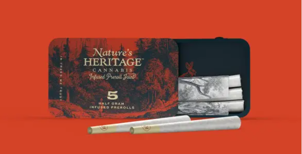 Nature's Heritage Chocolatina 0.5g 5pk Bubble Hash Infused Prerolls