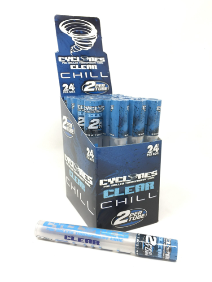 Cyclones Clear Blue Chill 2pk Cones