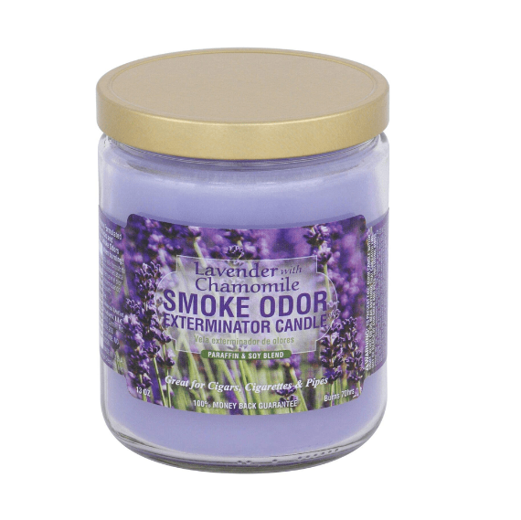 Smoke Odor Lavender Chamomile Candle