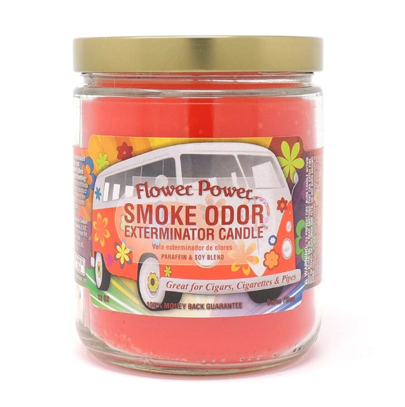 Smoke Odor Flower Power Candle
