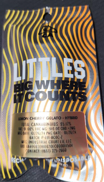 1ml Lemon Cherry Gelato Disposable