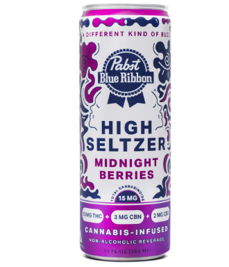 Pabst Blue Ribbon - Seltzer - Midnight Berries - Drinks - 12oz - 15mg