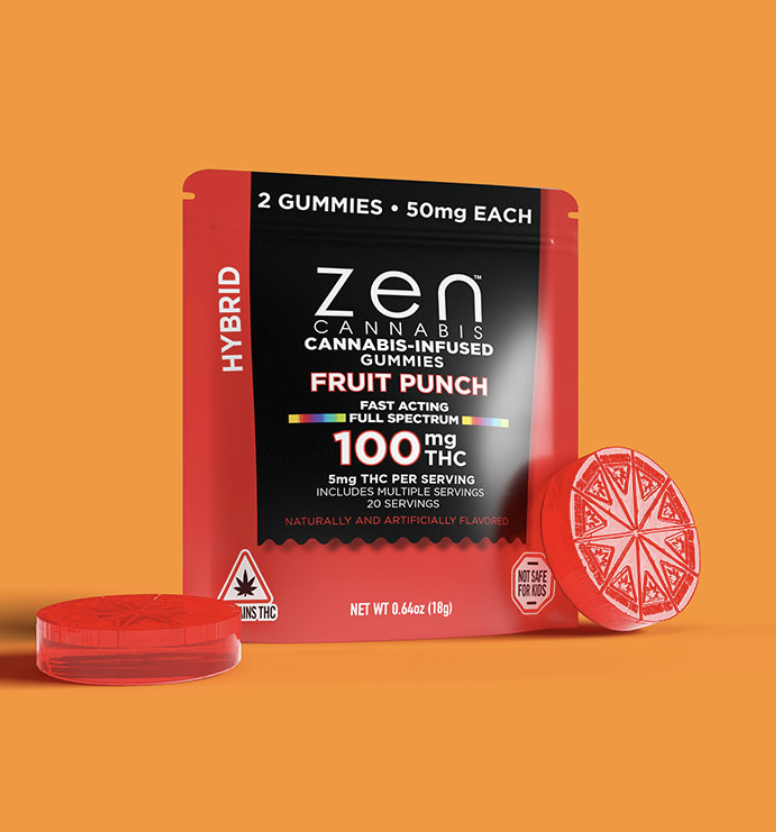 Hybrid Fruit Punch | 100mg Gummies 2-Pack | TAXES INCLUDED