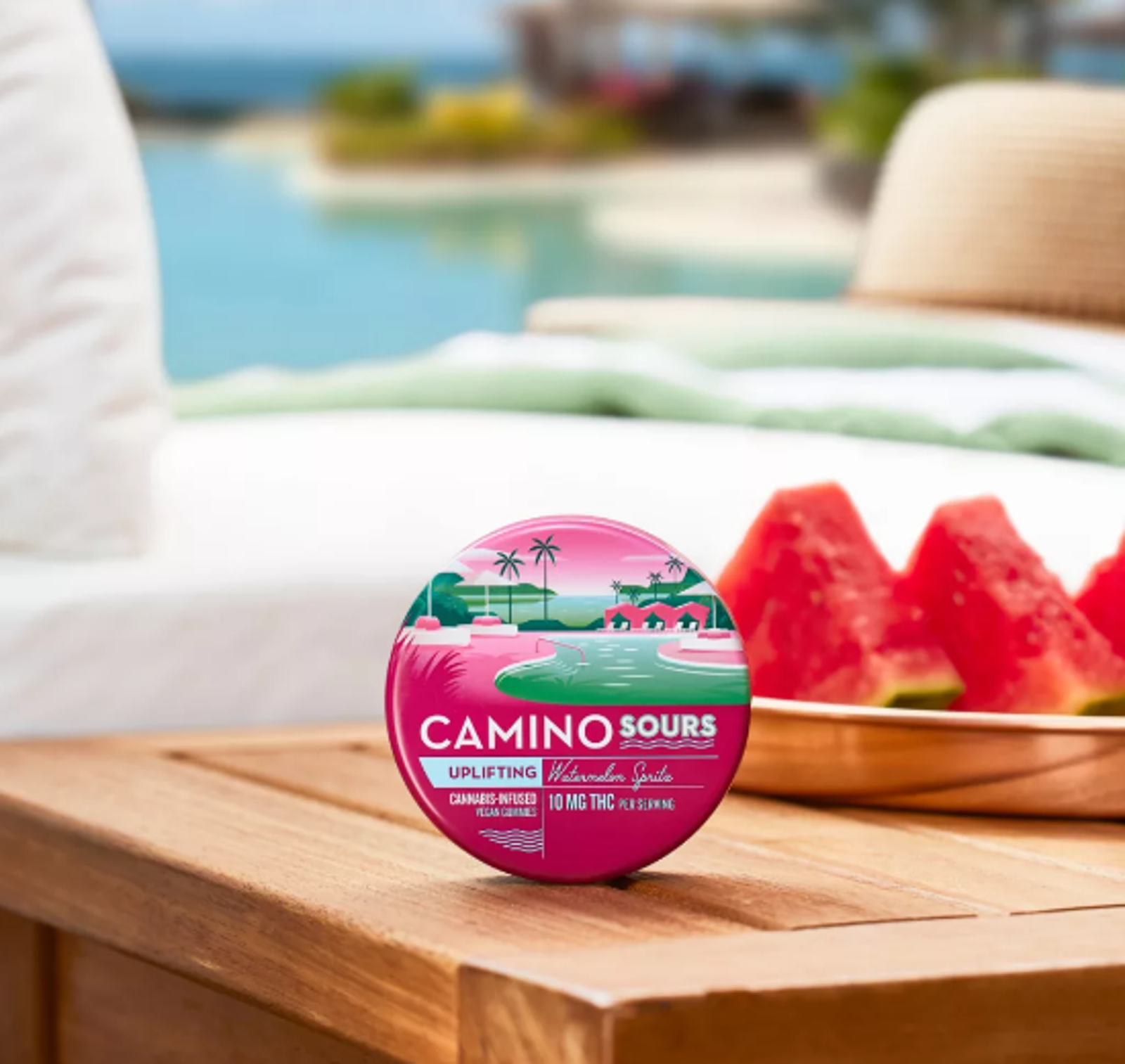 Buy Kiva - Camino Sours - Watermelon Spritz Uplifting Gummy - 100mg at  Greenstone