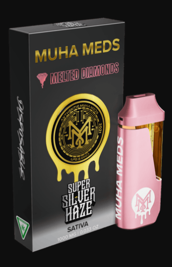 1g Super Silver Haze Diamonds Disposable - Muha Meds
