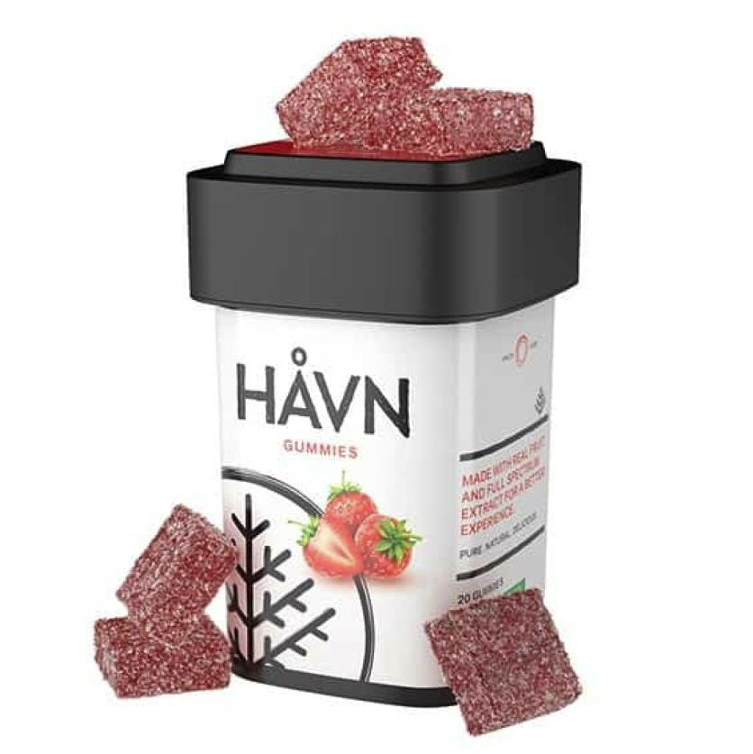 HAVN 1:1 Classic Strawberry Gummies 25mg 5pk (THC:CBD) (V/GF)