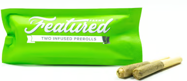 2pk Granddaddy Purple Infused Prerolls - Featured Farms