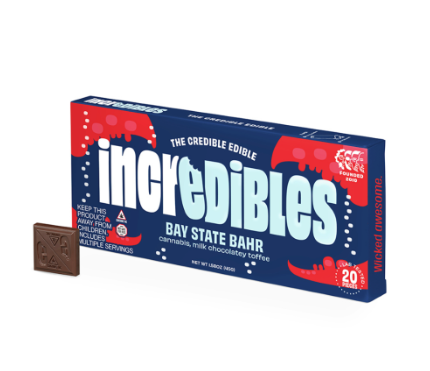 Incredibles Bay State Chocolate Bar 100mg 20pk (GF)