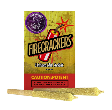 Firecrackers Grapeness 0.7g 5pk Infused Prerolls