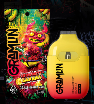 1g Strawberry Banana Disposable - Gramlin