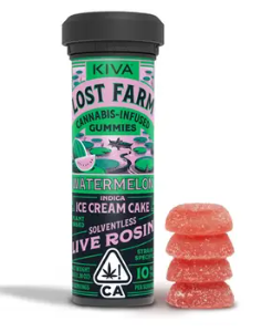 [Lost Farm] Rosin Gummies - 100mg - Watermelon "Ice Cream Cake" (I)