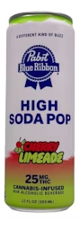 25mg Cherry Limeade High Soda - Pabst Blue Ribbon