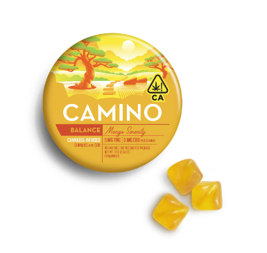 Camino 1:1 Mango Gummies 100mg 20pk (THC:CBD) (GF/DF)
