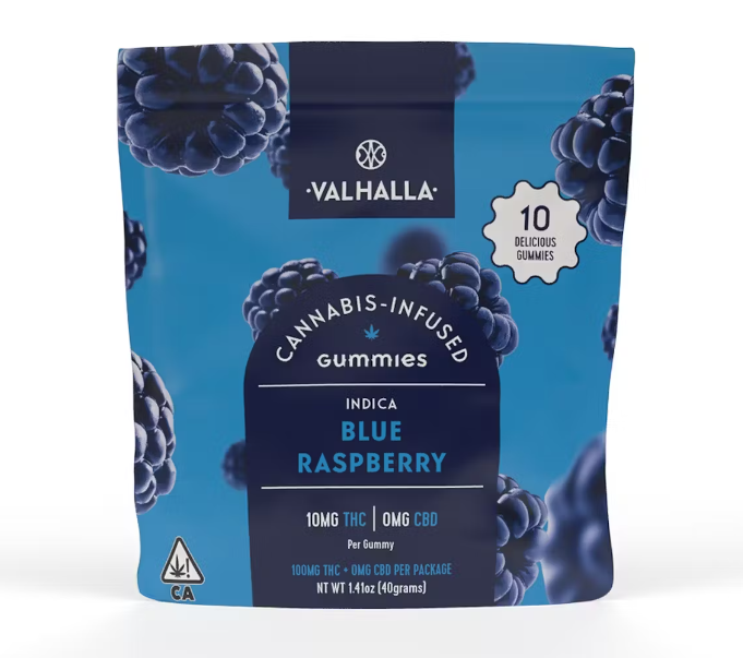 Valhalla | Blue Raspberry | 10pk/100mg Soft Chews