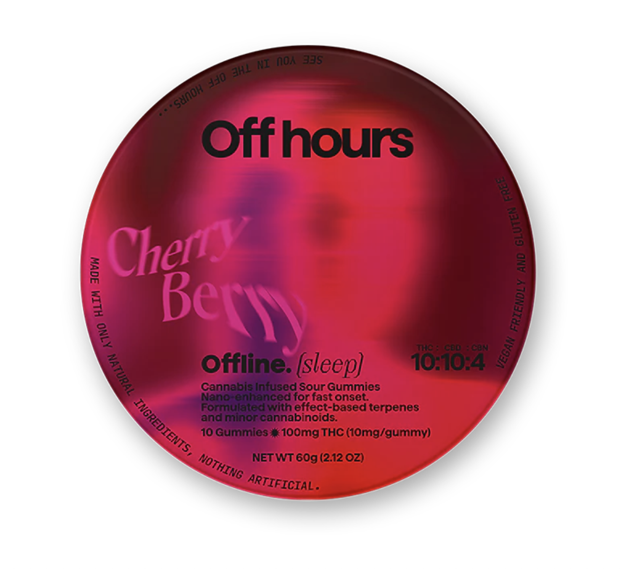 Offline 10mg Cherry Berry Gummies 10 Pack | Off Hours