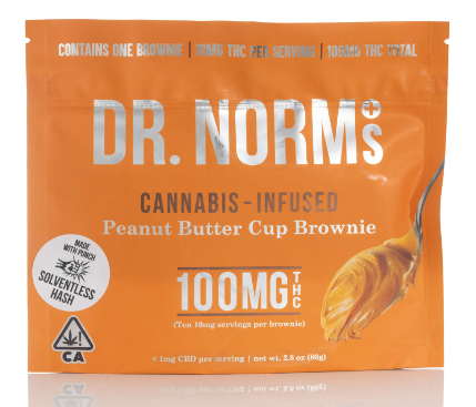 Edible: Peanut Butter Cup Brownie (Solventless) - 100mg