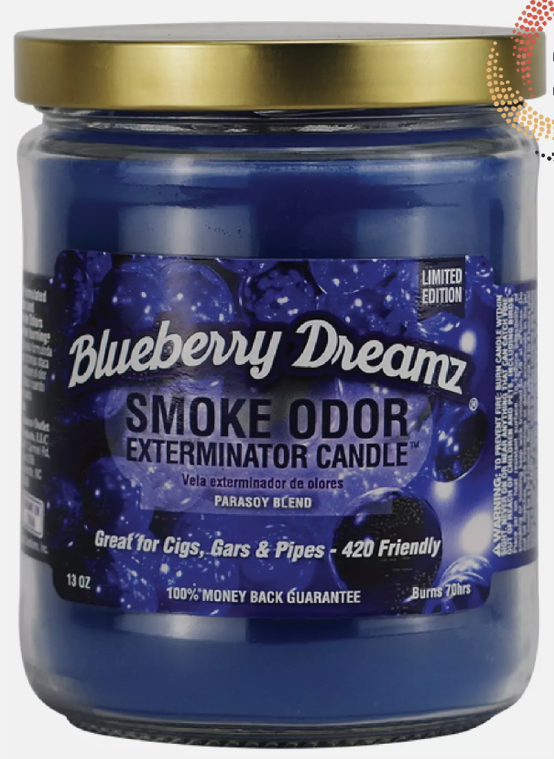 Blueberry Dreamz Smoke Odor Exterminator Candle