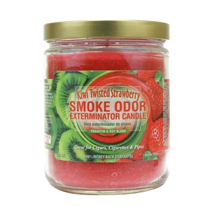 Kiwi Twisted Strawberry Smoke Odor Exterminator Candle