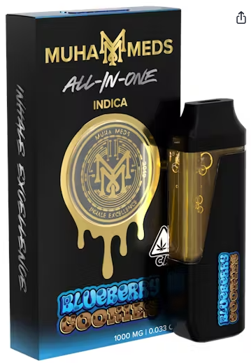 1g Blueberry Cookies Gen 3 Disposable - Muha Meds