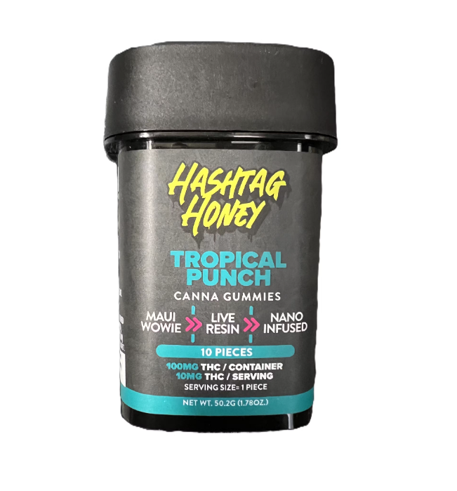Tropical Punch 10mg Gummies 10 Pack | Hashtag Honey