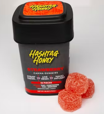 Strawberry 10mg Gummies 10 Pack | Hashtag Honey