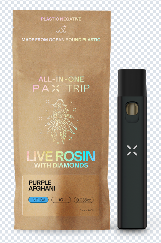 Purple Afghani 1g Live Rosin w/ Diamonds All-In-One | PAX