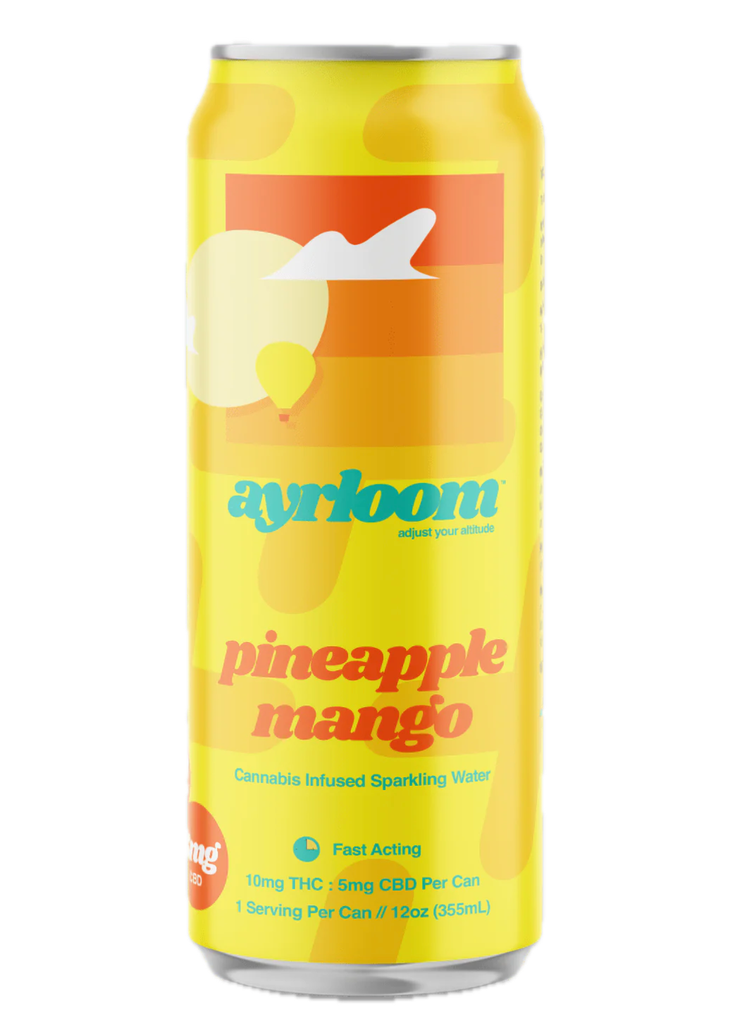 Pineapple Mango 10mg 2:1 Sparkling Water | ayrloom