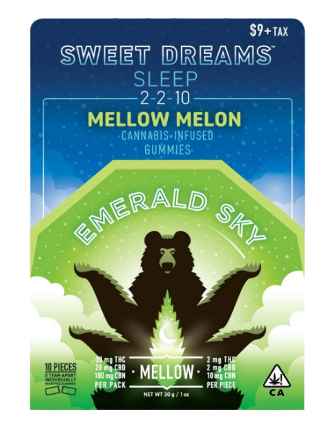 Edible: Mellow Melon (Sweet Dreams Gummies) - 2:2:10
