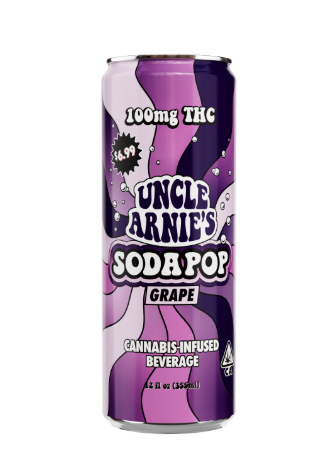 Grape Soda  (H) Cannabis Infused Beverage 100mg - Uncle Arnie's