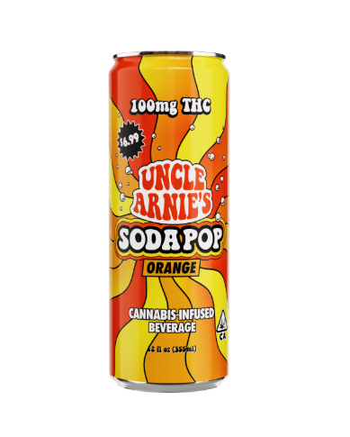 Orange Soda (H) Cannabis Infused Beverage 100mg - Uncle Arnie's