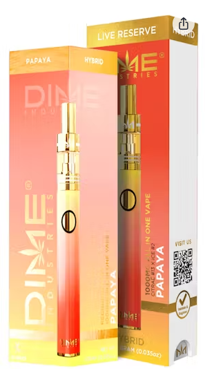 1g Papaya Live Reserve Disposable - Dime